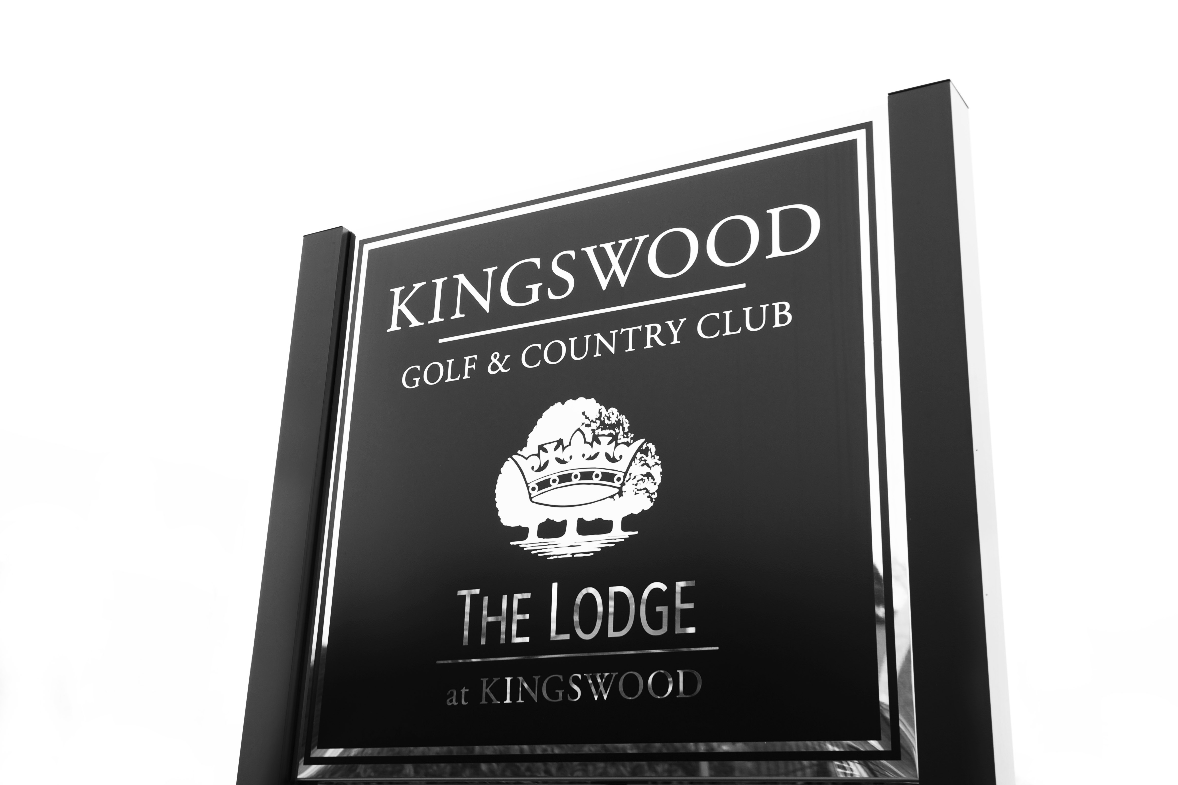 Stylish Doors with a Metal Inlay Manufactured for The Lodge at Kingswood Golf & Country Club
