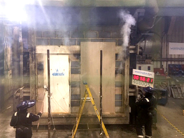 Ahmarra exceeds expectations in Ministry of Housing fire door test