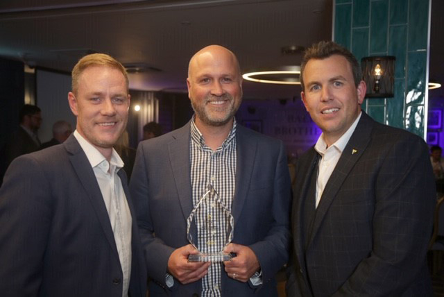Kevin Dundas (Willmott Dixon’s Supply Chain Manager), Martyn Fennell (Ahmarra’s Business Development Manager) and Steve Watson (Willmott Dixon’s National Supply Chain Director).