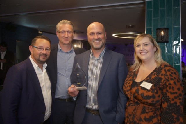 Alan Stewart (Willmott Dixon’s Supply Chain Coordinator), Ian Martin (Ahmarra’s Commercial Sales Coordintor), Martyn Fennell (Ahmarra’s Business Development Manager) and Lyndsey Gladstone (Willmott Dixon’s Supply Chain Coordinator).