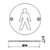 Male Toilet Sign Diagram