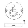 Accessible Toilet Sign Diagram