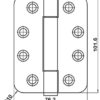 Butt Hinge Concealed Bearing Diagram