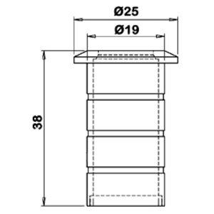 Dust Excluding Socket | Architectural Ironmongery | Ahmarra