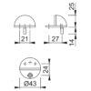 Floor Mounted Door Stop Diagram