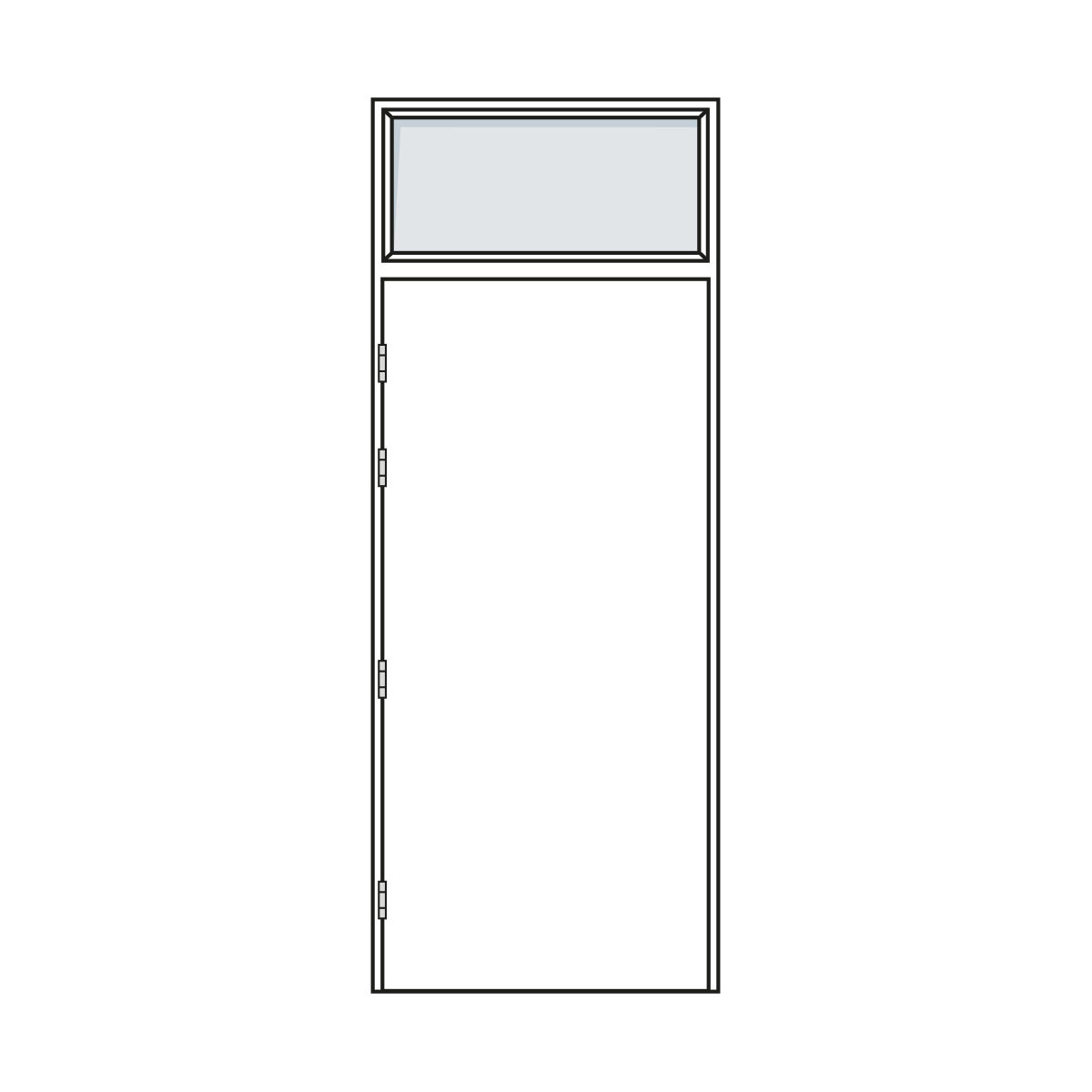 Door Configuration - Single Pair Doorset with Fanlight - Code S-FL