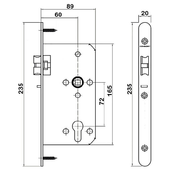 Heavy Duty Night Latch | Architectural Ironmongery | Ahmarra