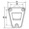 Floor Mounted Door Stop Diagram Bottom